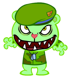This is the Avatar Image for the Flippy/Fliqpy (Happy Tree Friends) AI Voice and Text to Speech Generator